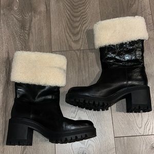 Marc Fischer Sherpa Lined Fold-over Boots